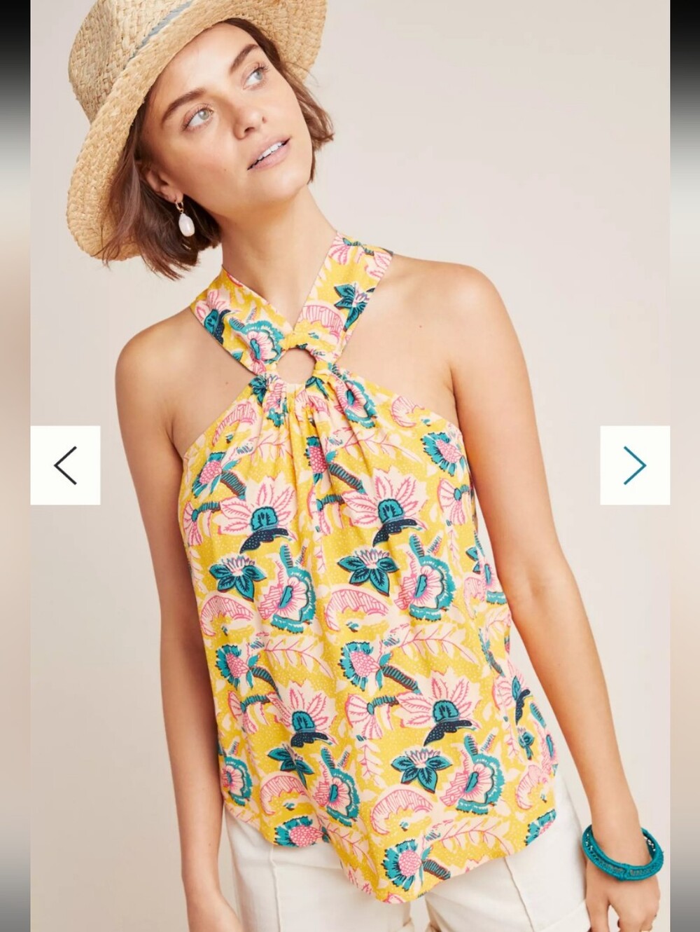 Anthropologie Maeve | Mica Sleeveless Halter Blouse